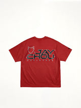 J Carnival II World Tour Flock Printing T-Shirt in Red