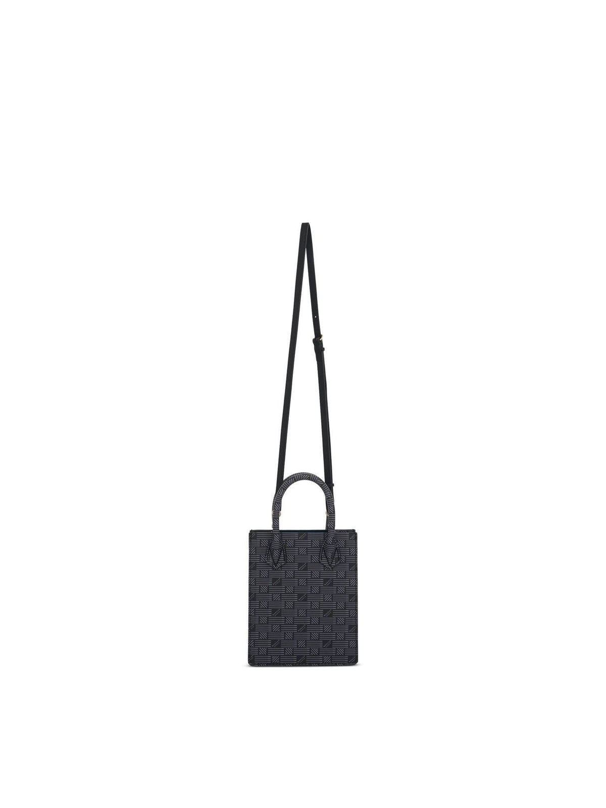 Suite XS Bag in Printed Calf in Black/Blue