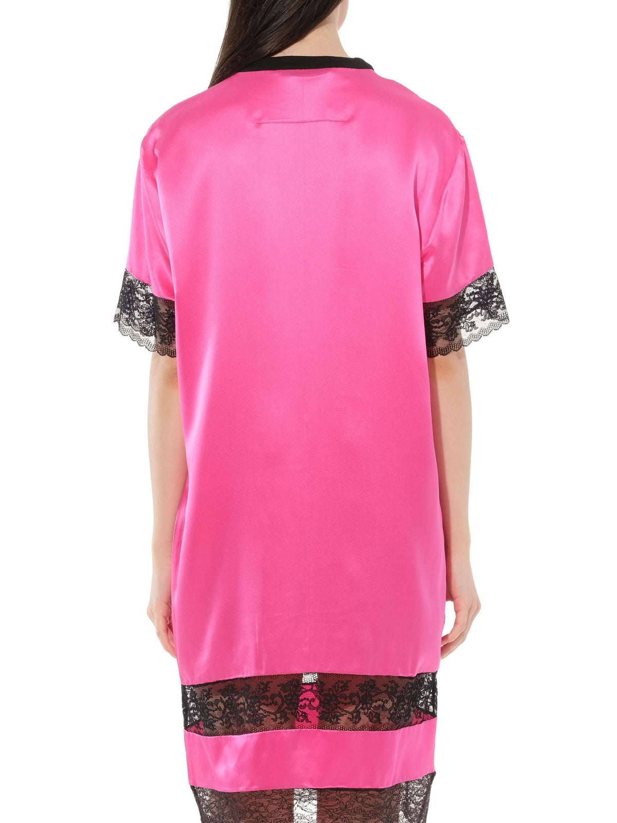 Silk Dress in Fushia