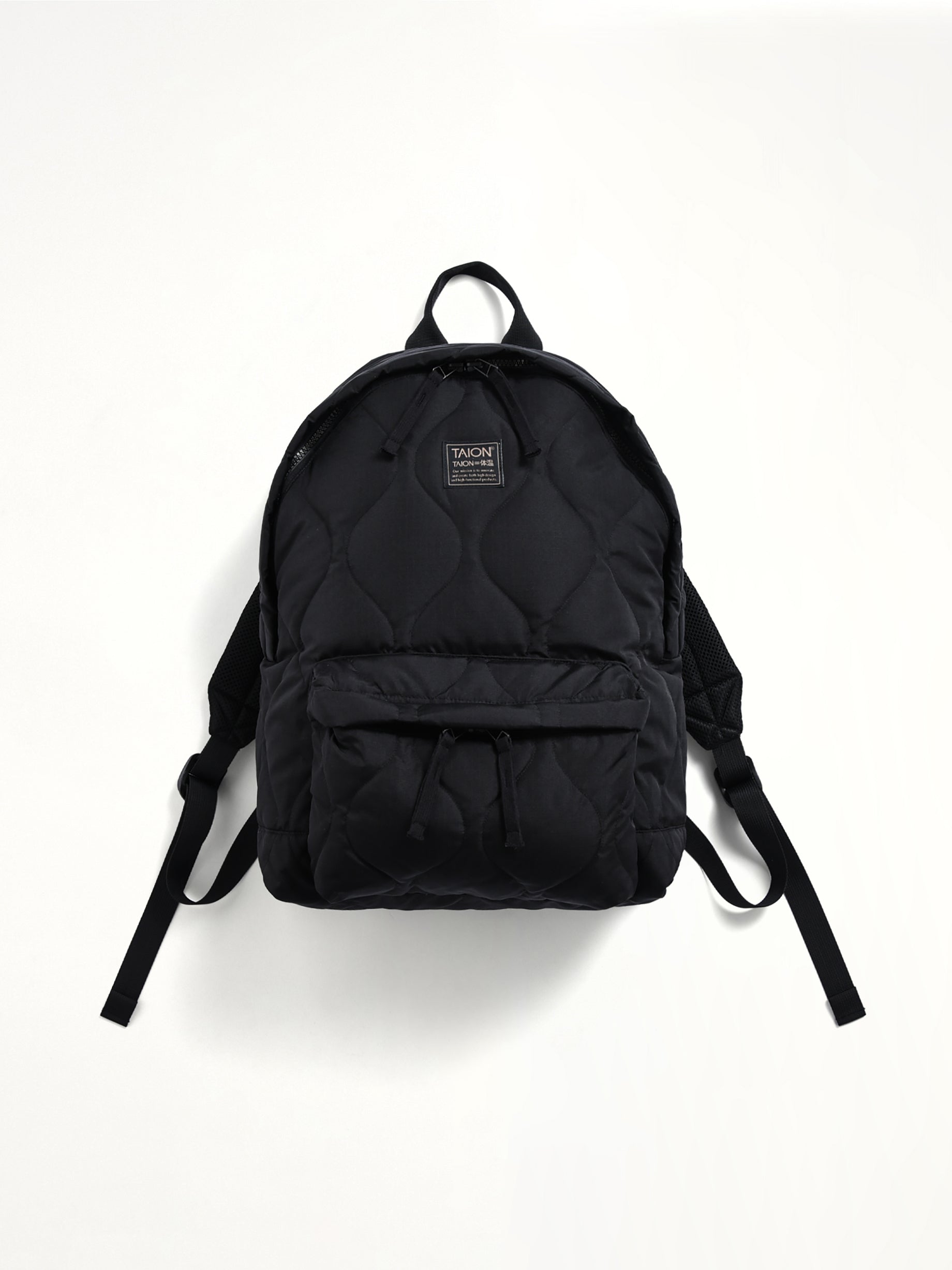 Military Down Backpack in Black