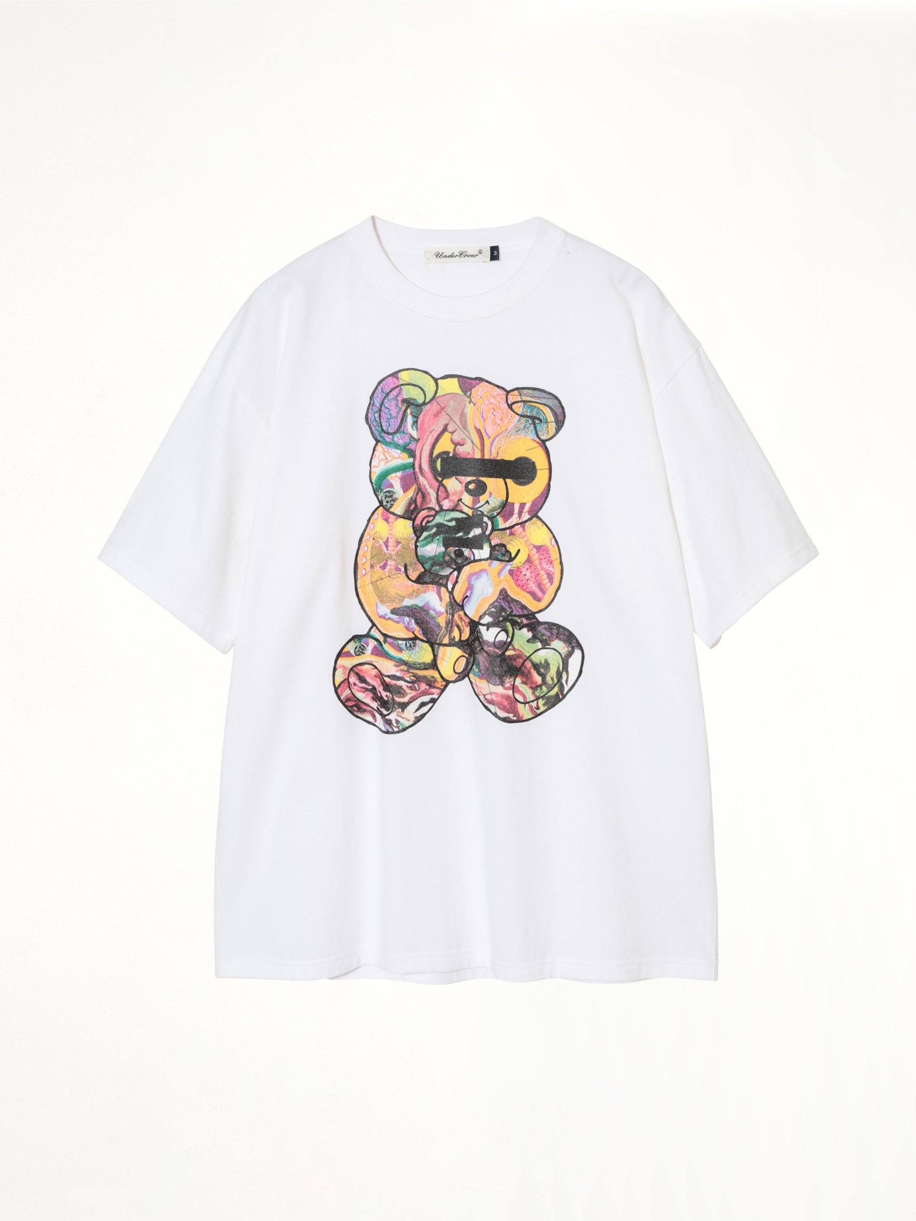 Abstract Bear T-Shirt in White
