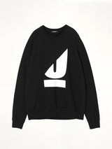 Split U Sweatshirt in Black