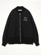 I Hear Bomber Jacket in Black