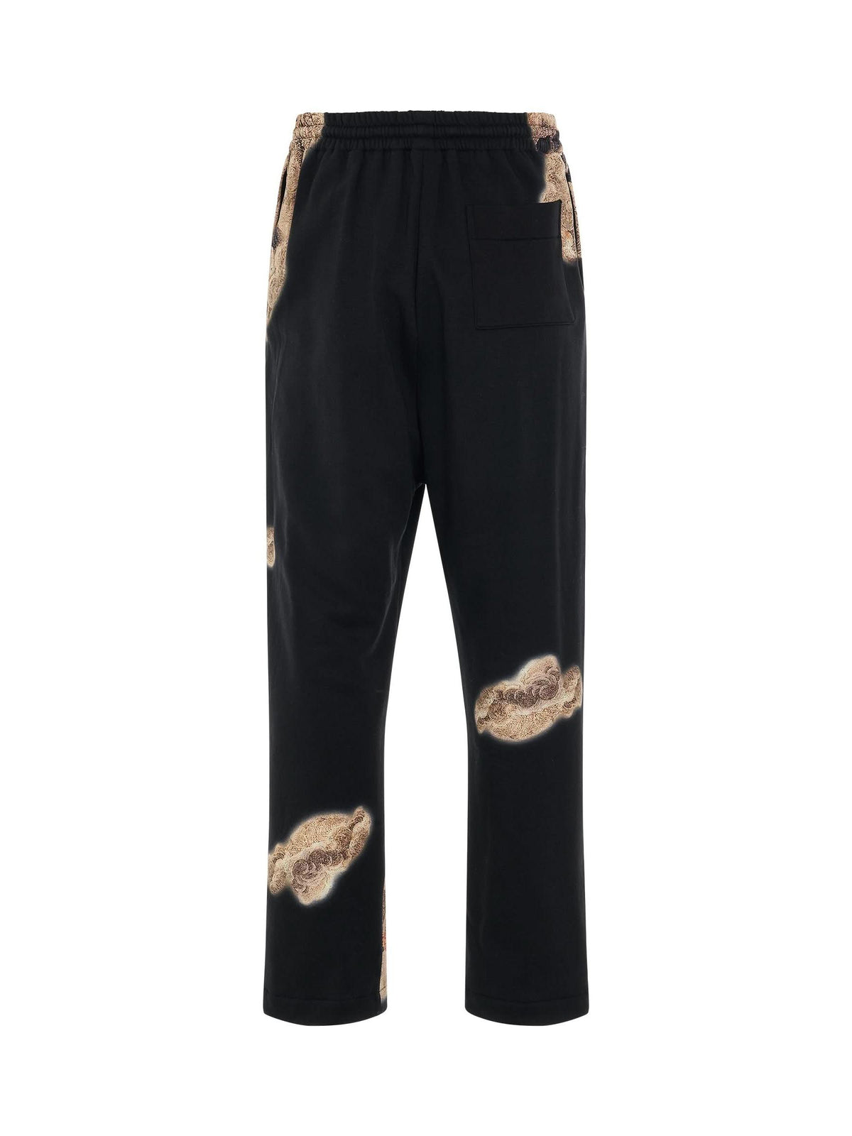 Volcano Print Sweatpants in Black