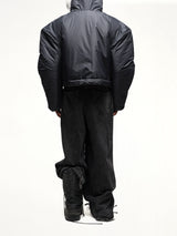 Wald Fur Puffer Jacket in Black