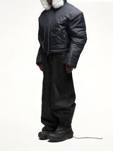 Wald Fur Puffer Jacket in Black