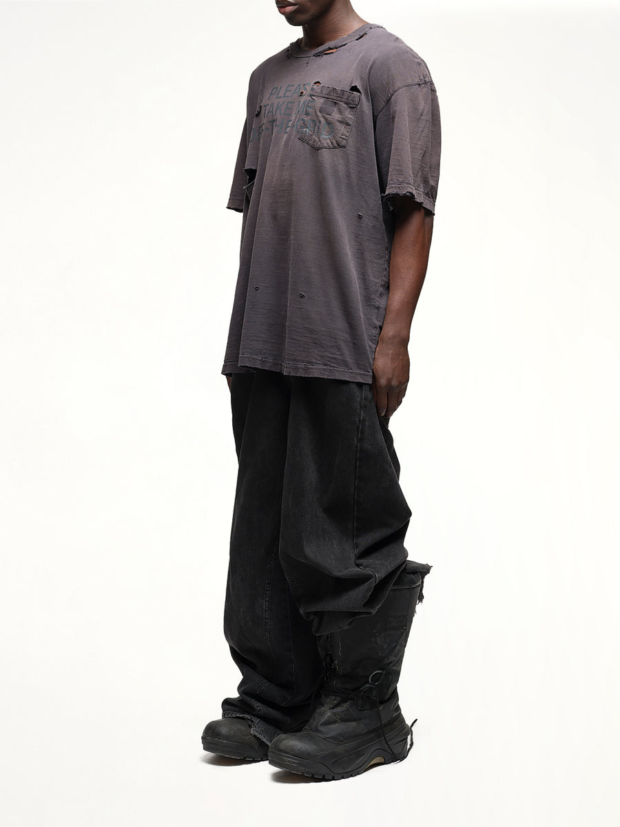 Reworked Work T-Shirt in Black