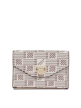 Flap Wallet with Gusset in Champagne