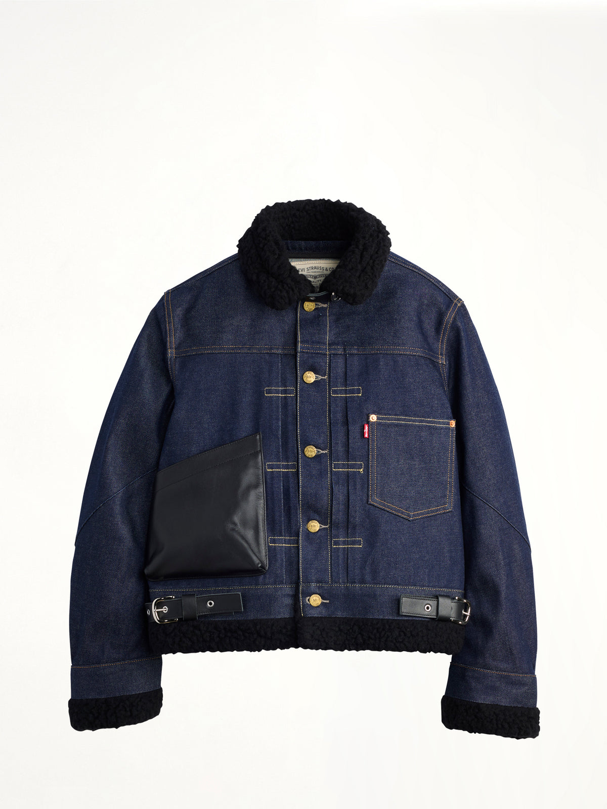 Sacai x Levi's Womens Sherpa Denim Jacket in Indigo