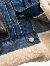 Sacai x Levi's Womens Sherpa Denim Jacket in Washed Indigo