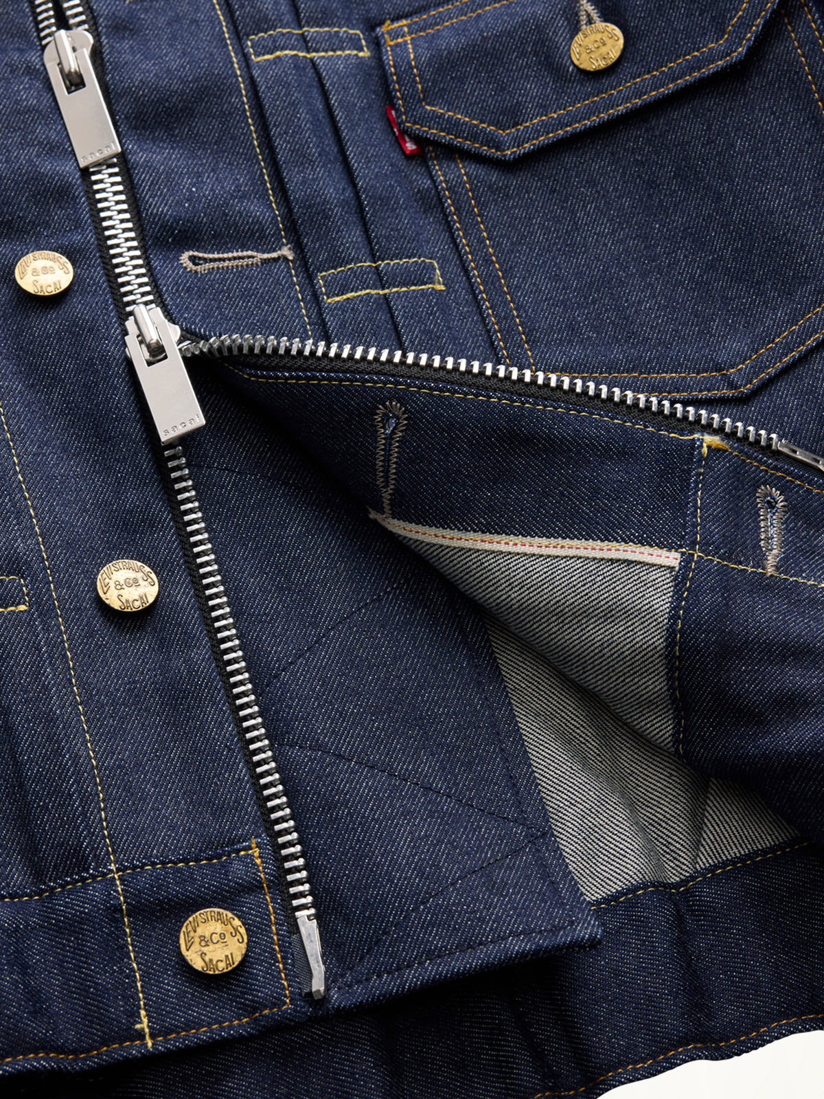 Sacai x Levi's Womens Denim Blouson in Indigo