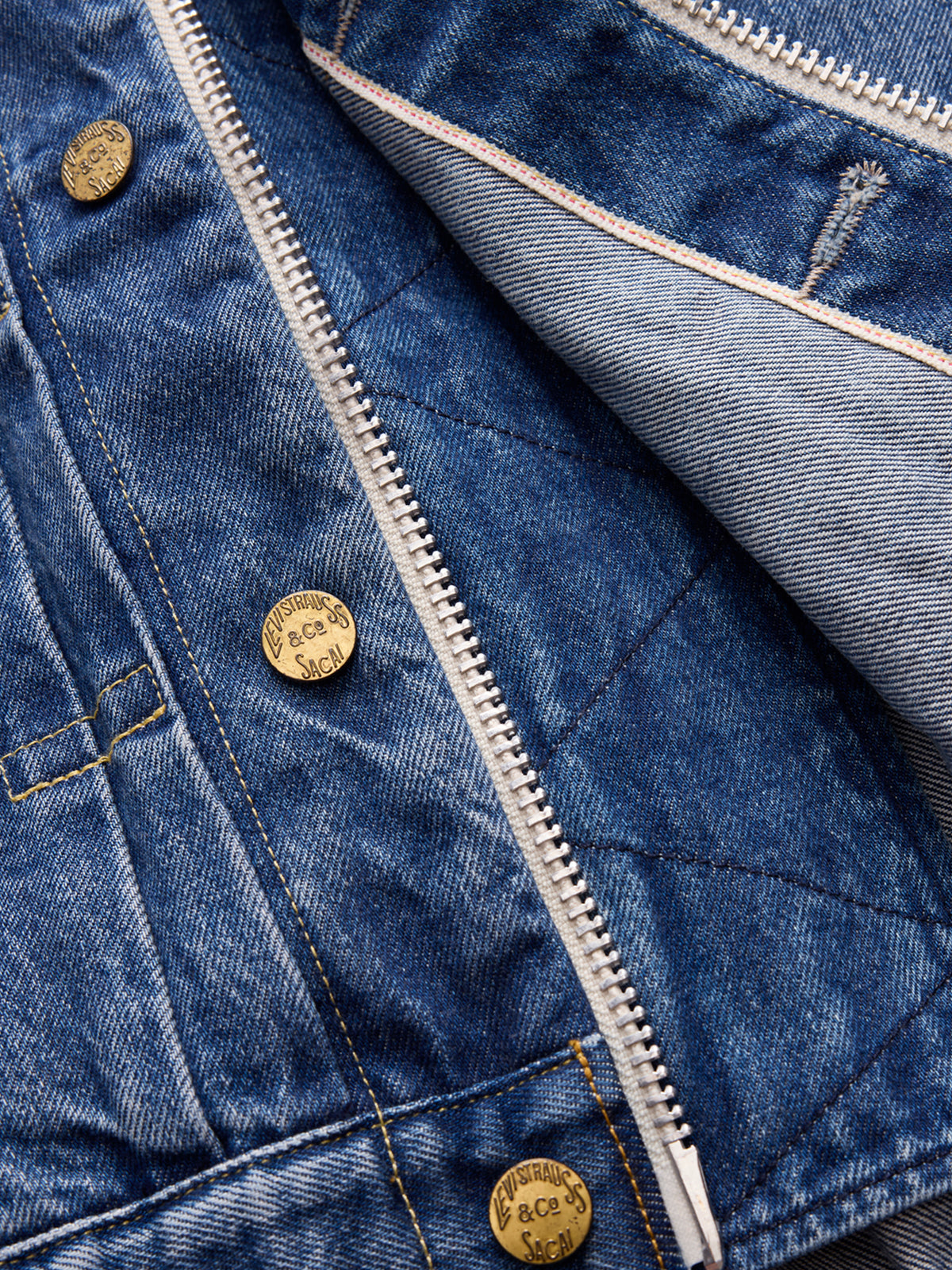 Sacai x Levi's Womens Denim Blouson in Blue