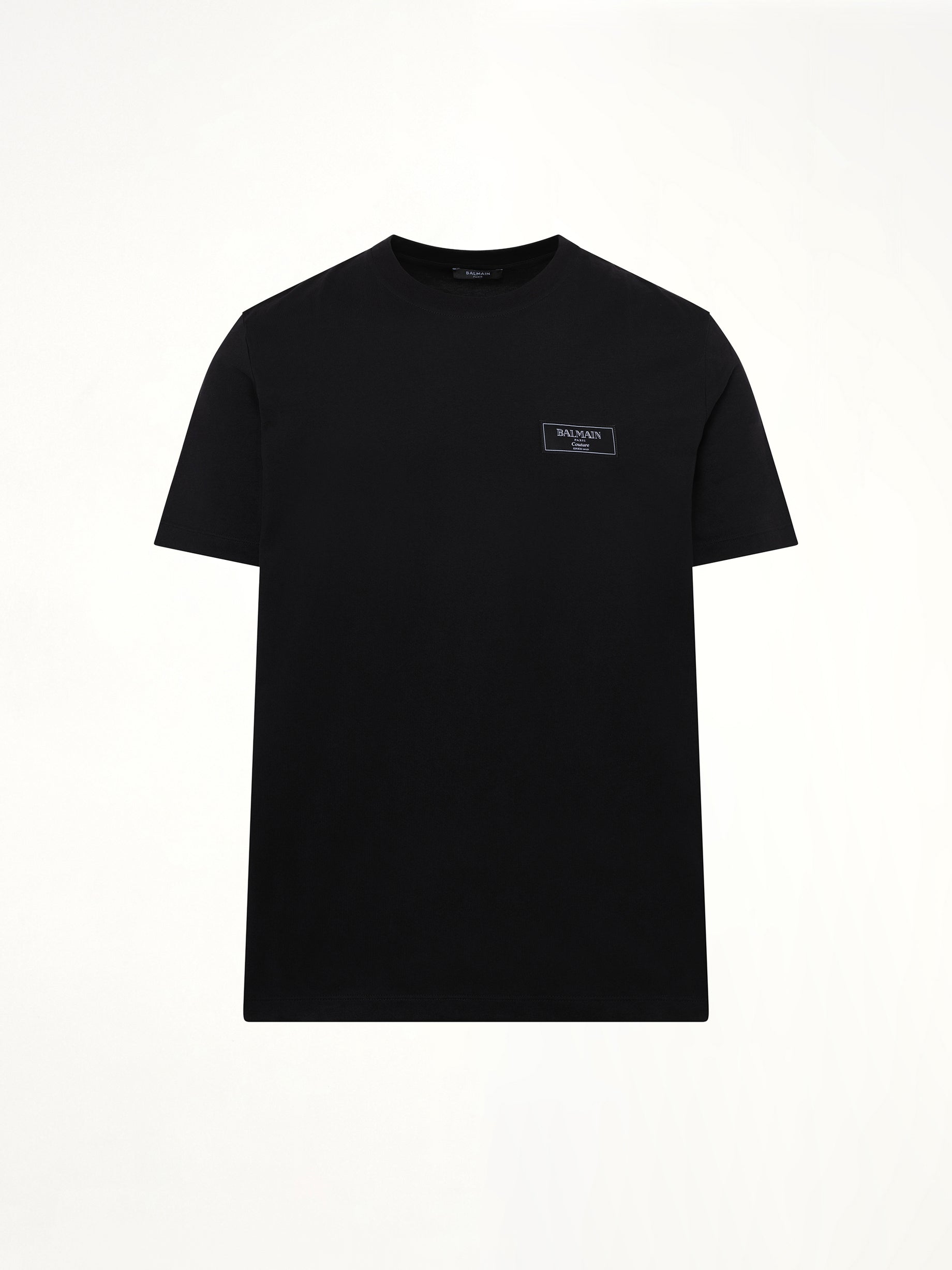 Couture Label Regular T-Shirt in Black