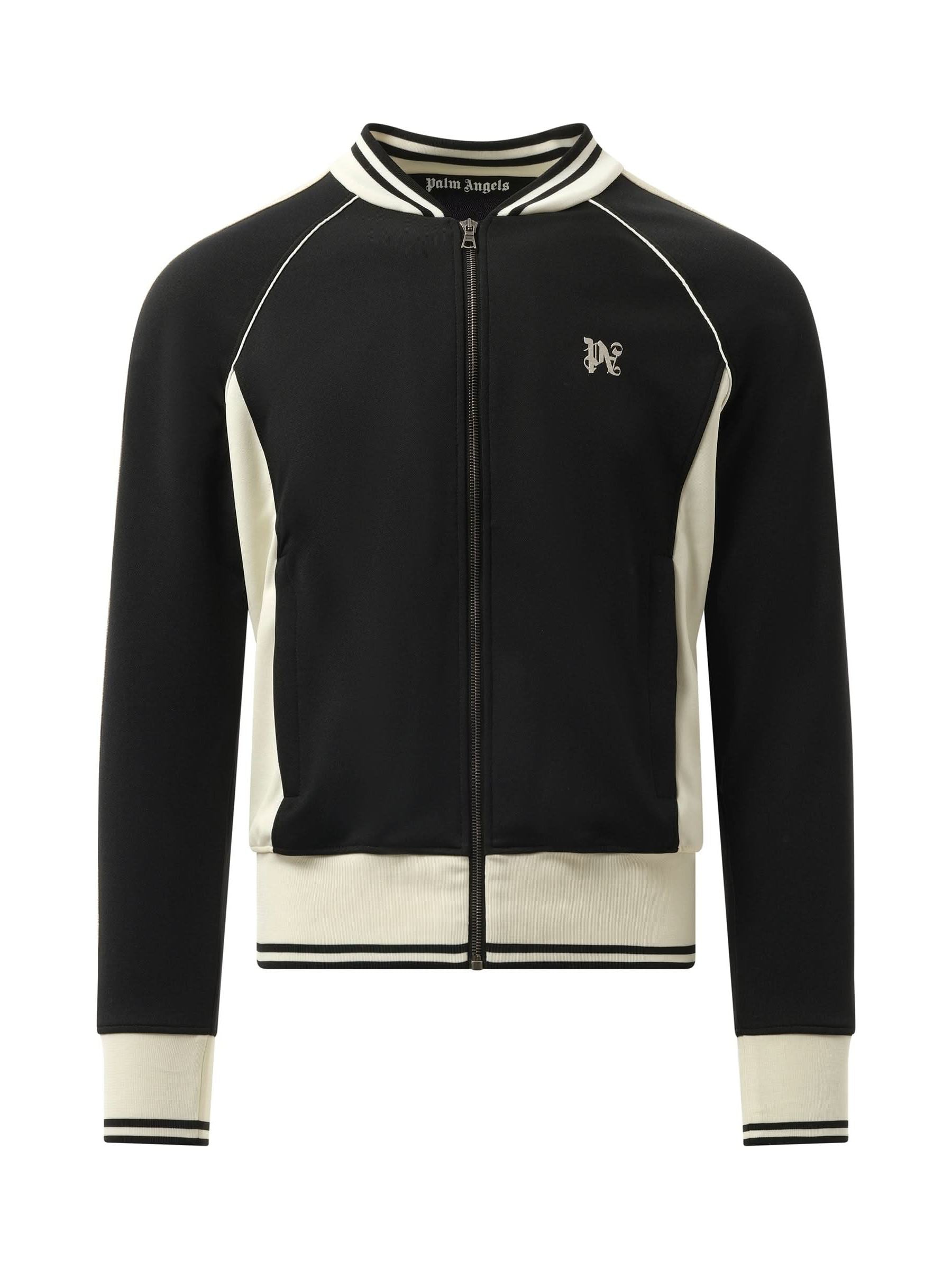 New Monogram Track Jacket in Black/Off White