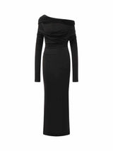 Bound Midi Dress in Soot
