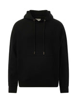 Metallic Print Hoodie in Black