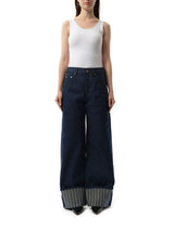 Le De-Nimes Large in Navy/Navy Stripe