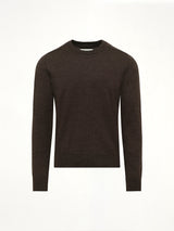 Gauge 12 Knit Sweater in Dark Brown