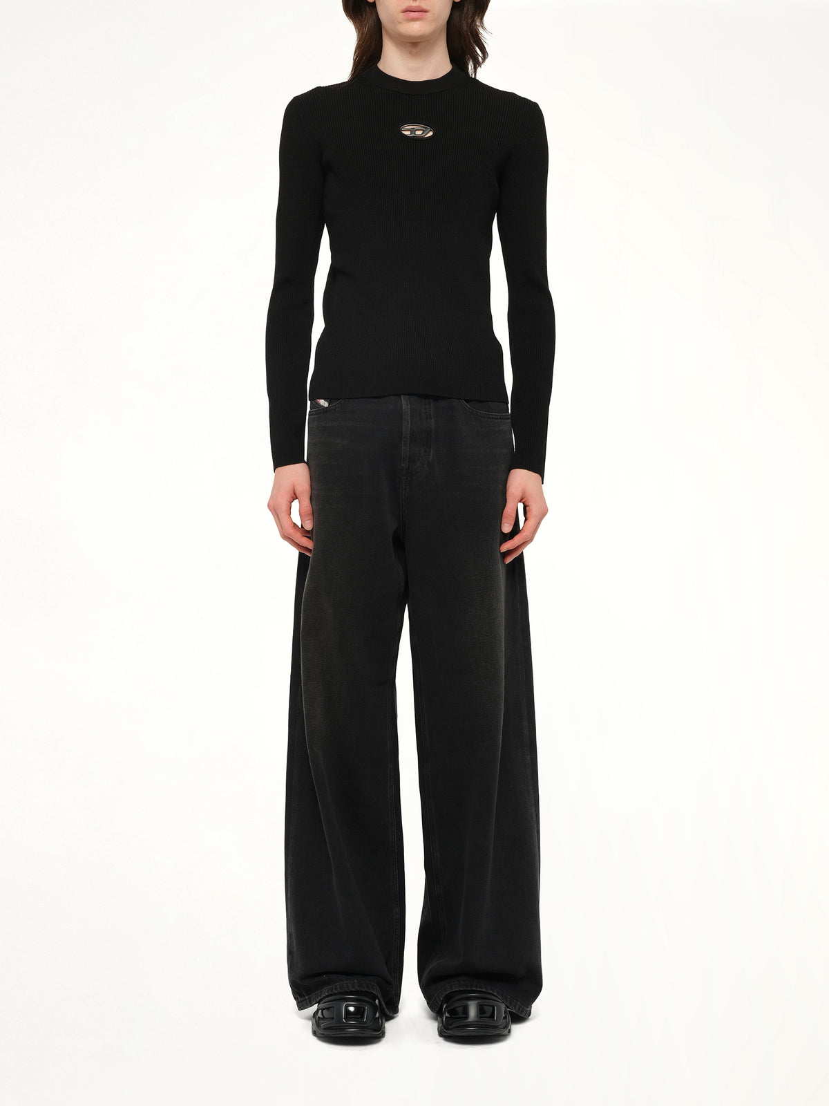 K-Zackary-Round Sweater In Black