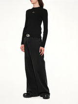 K-Zackary-Round Sweater In Black