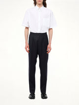 Wool Twill Pants in Blue