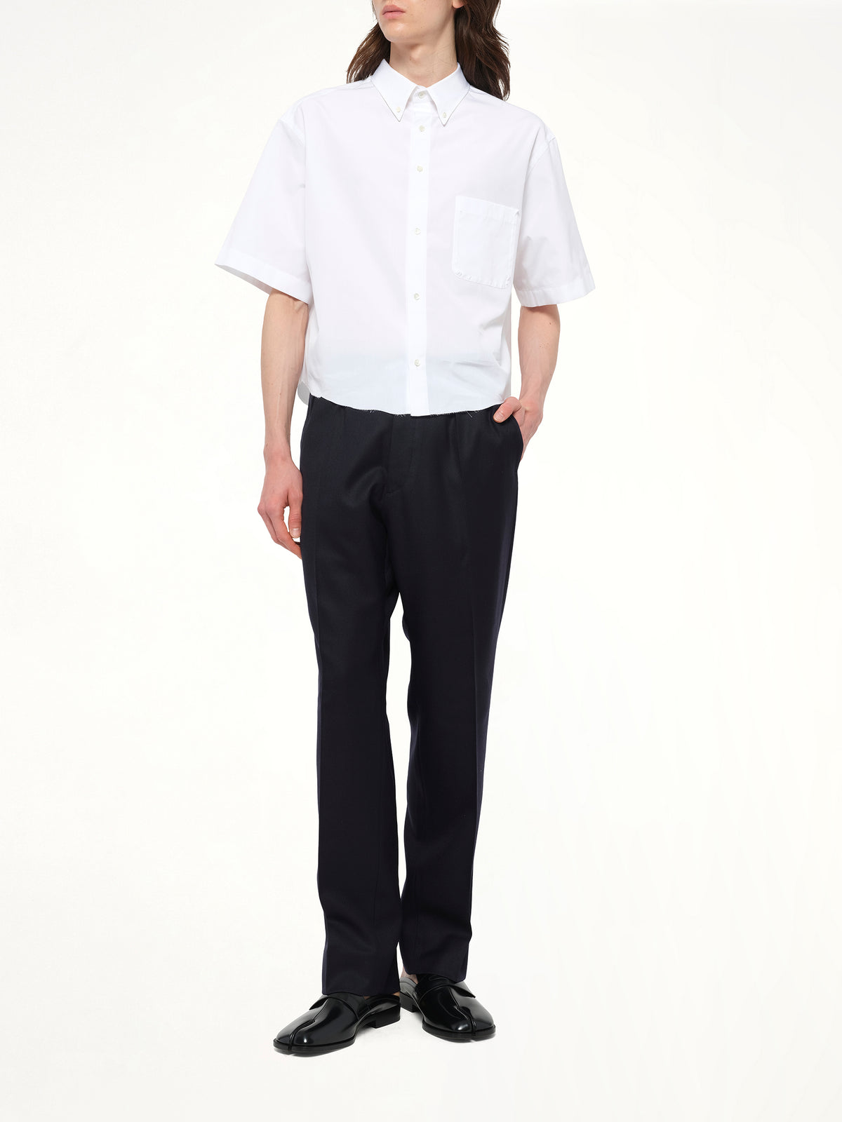 Short-sleeved Shirt in White