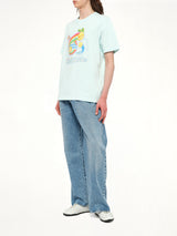 Manga Tennis Ball T-Shirt in Pale Blue