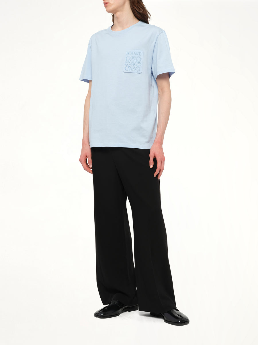 Relaxed Anagram T-Shirt in Sky Blue