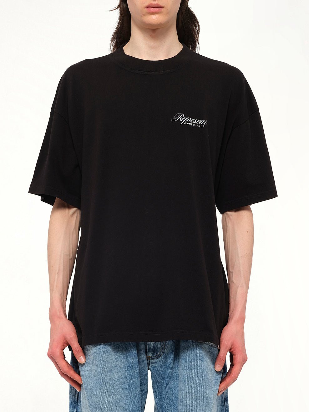Represent Owners Club Script T-Shirt in Black