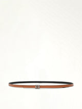 Anagram Cube Rev 1cm Belt in Black/Tan