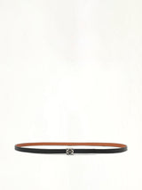Anagram Cube Rev 1cm Belt in Black/Tan