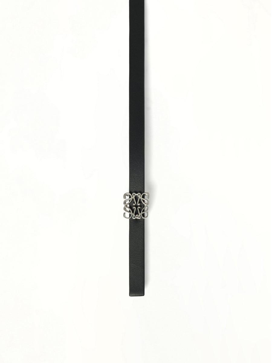 Anagram Cube Rev 1cm Belt in Black/Tan