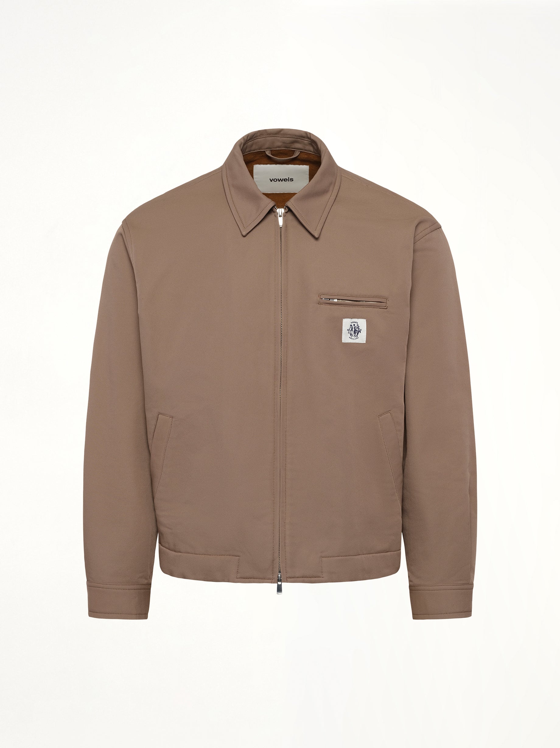 Zip Up Jacket in Khaki
