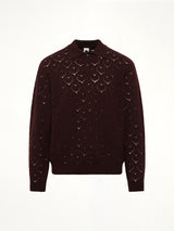 Eyelet Polo in Dark Tobacco