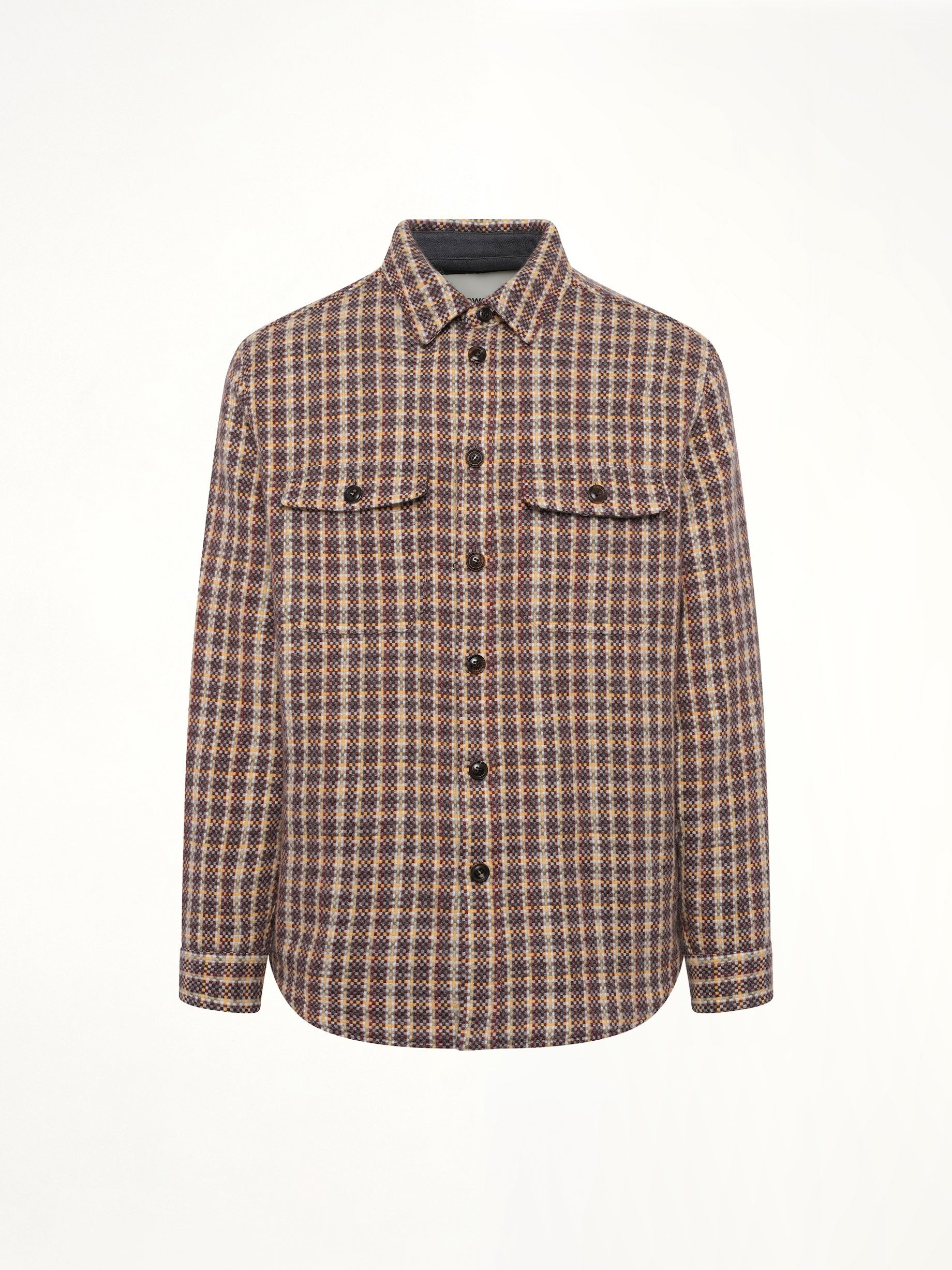 Double Pocket Shirt Jacket in Minicheck