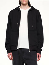 Zip Hoodie in Black