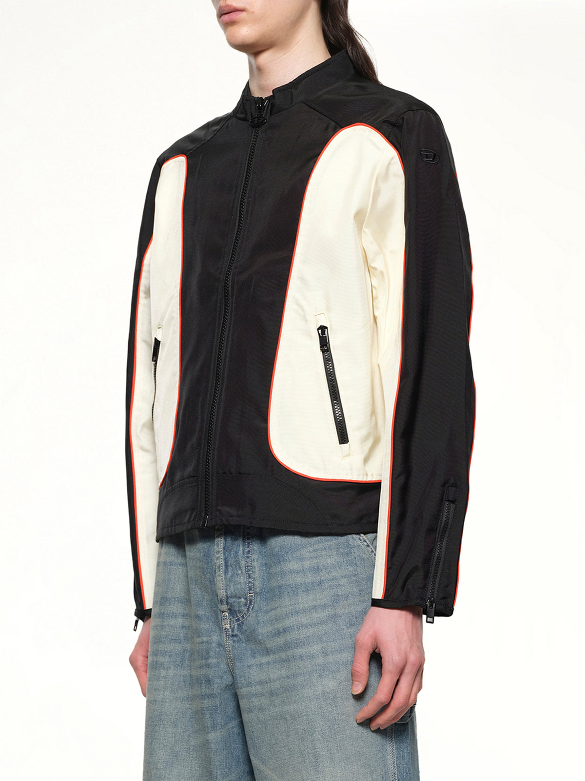 J-BLINK-WRD Jacket in Black/White