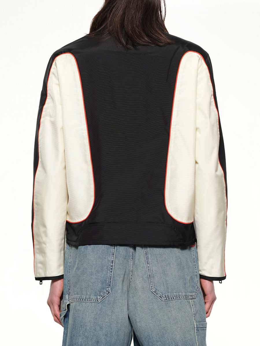 J-BLINK-WRD Jacket in Black/White