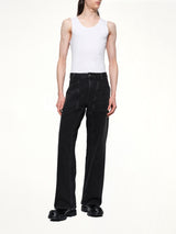 D-ZETA Relaxed Jeans in Black/Dark Grey