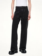 D-ZETA Relaxed Jeans in Black/Dark Grey