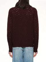 Eyelet Polo in Dark Tobacco