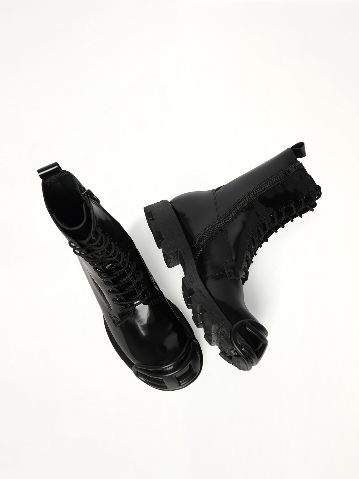 D-HAMMER Boots in Black Top View | DIESEL