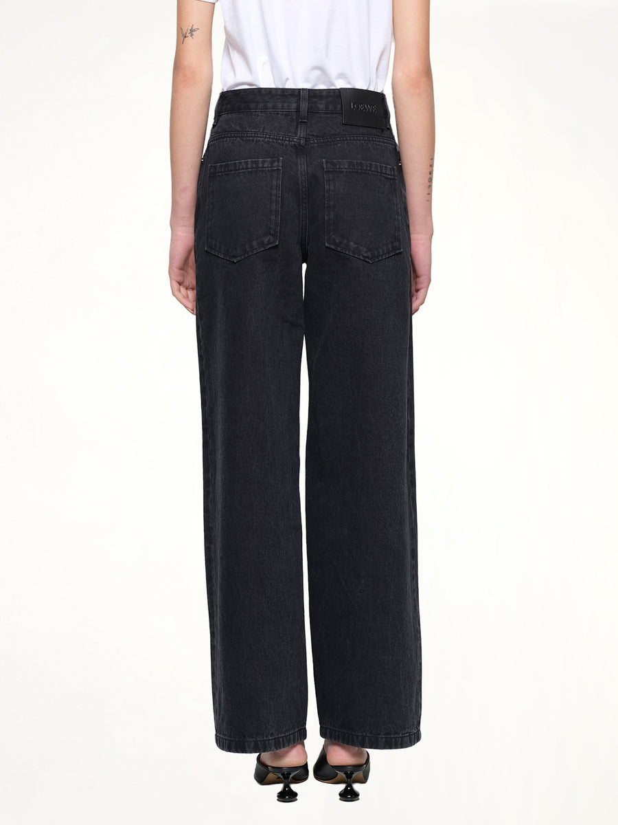 Anagram Baggy Tonal Jeans AF in Black