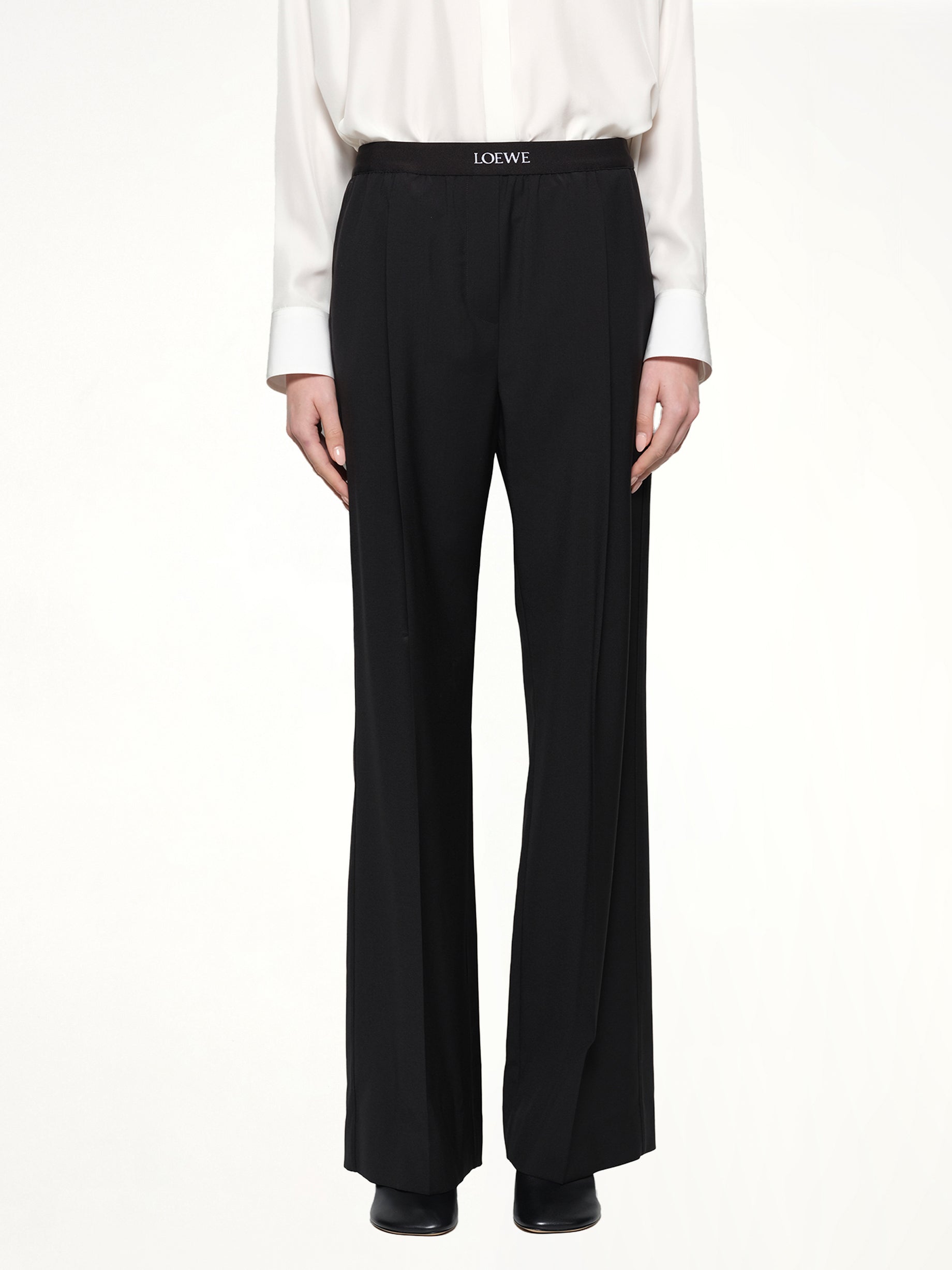 Waistband Trouser in Black
