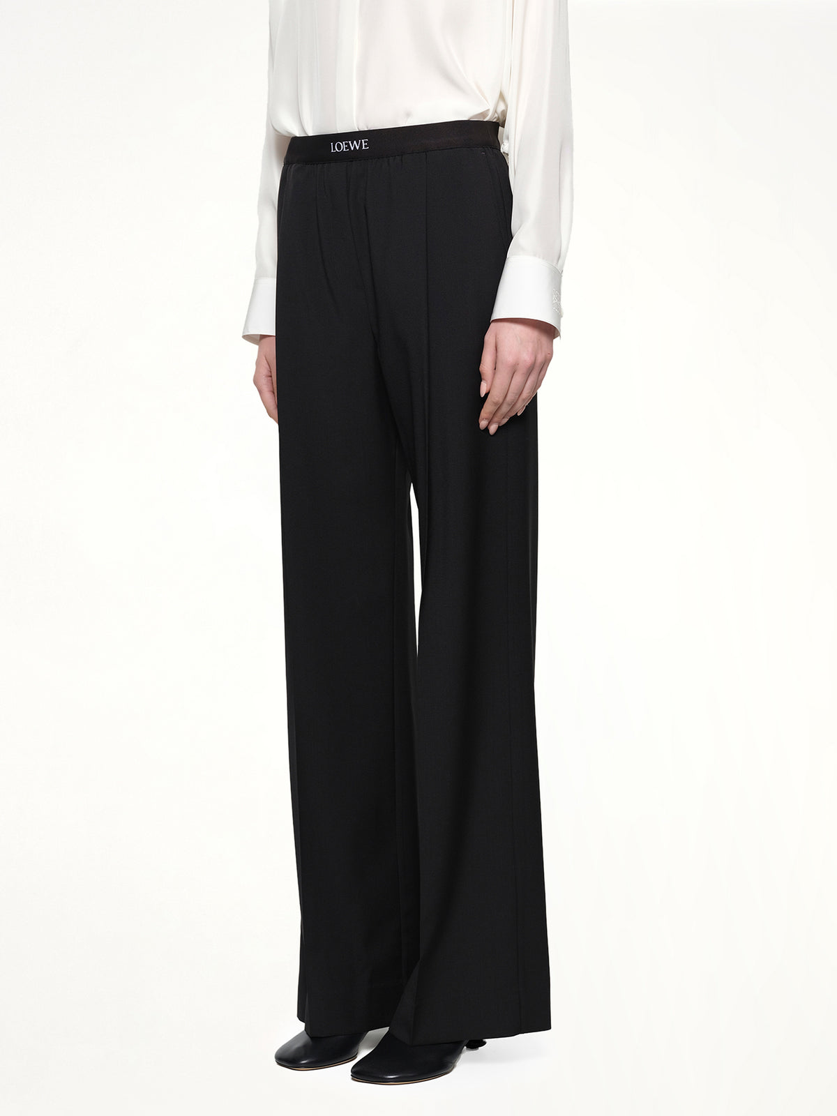 Waistband Trouser in Black