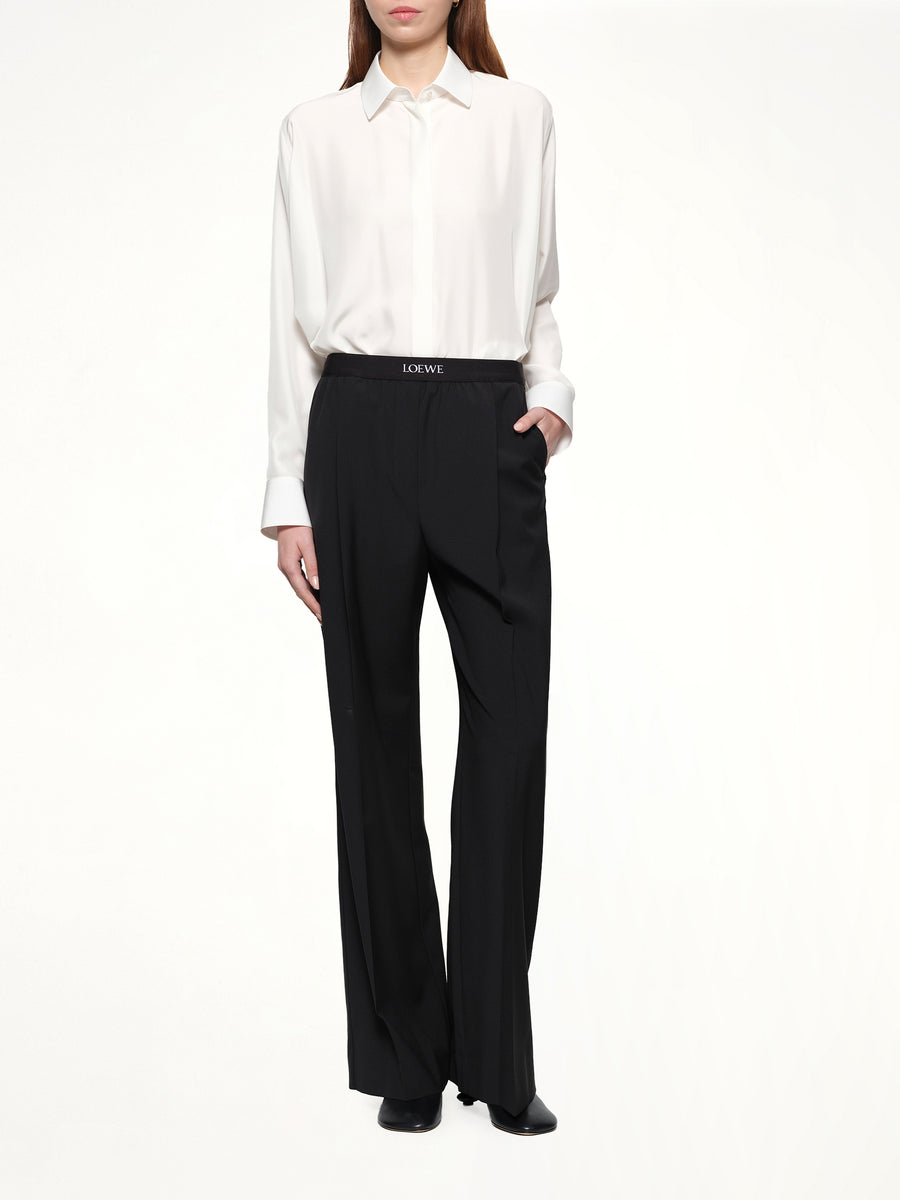 Waistband Trouser in Black