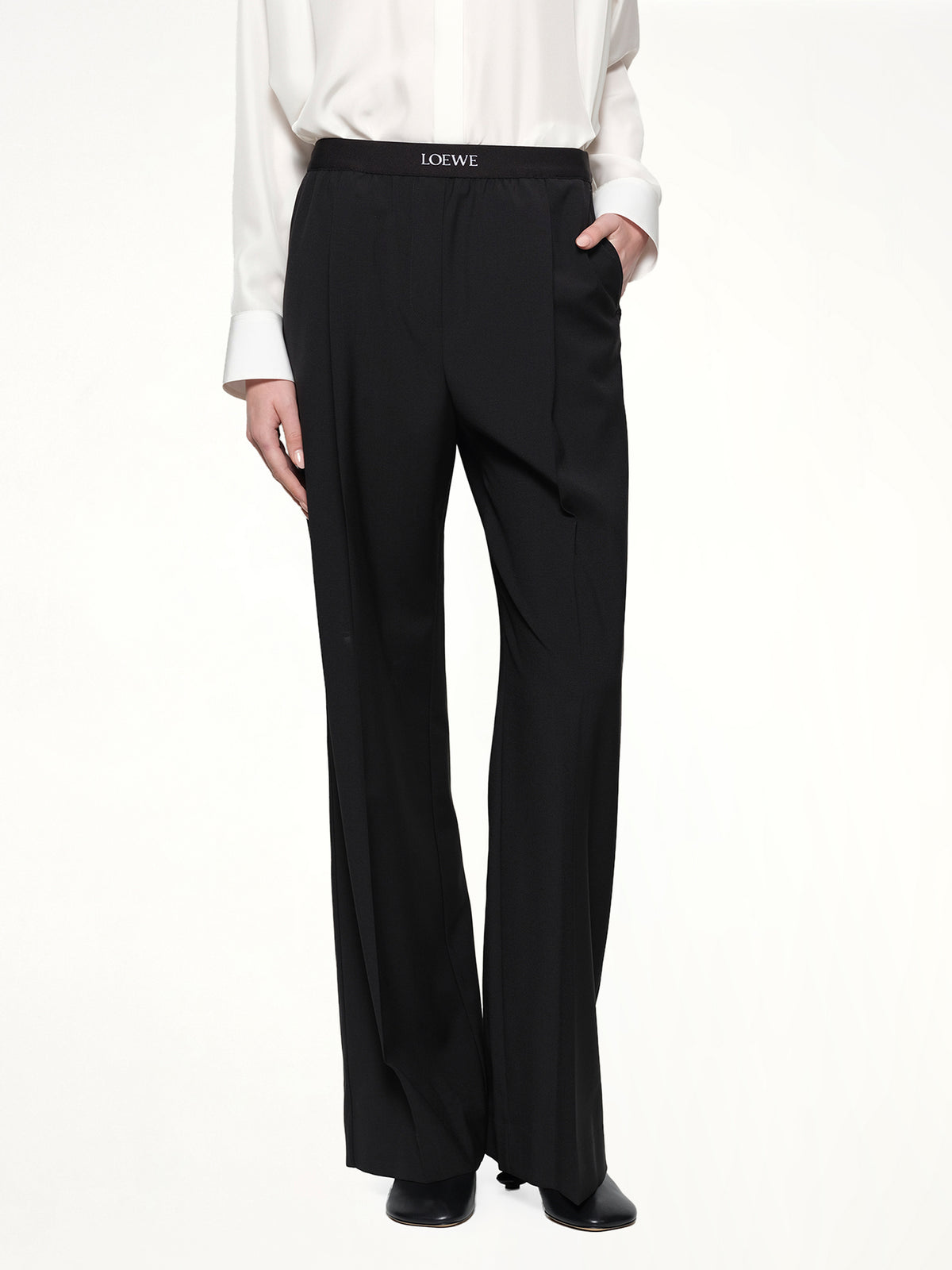 Waistband Trouser in Black