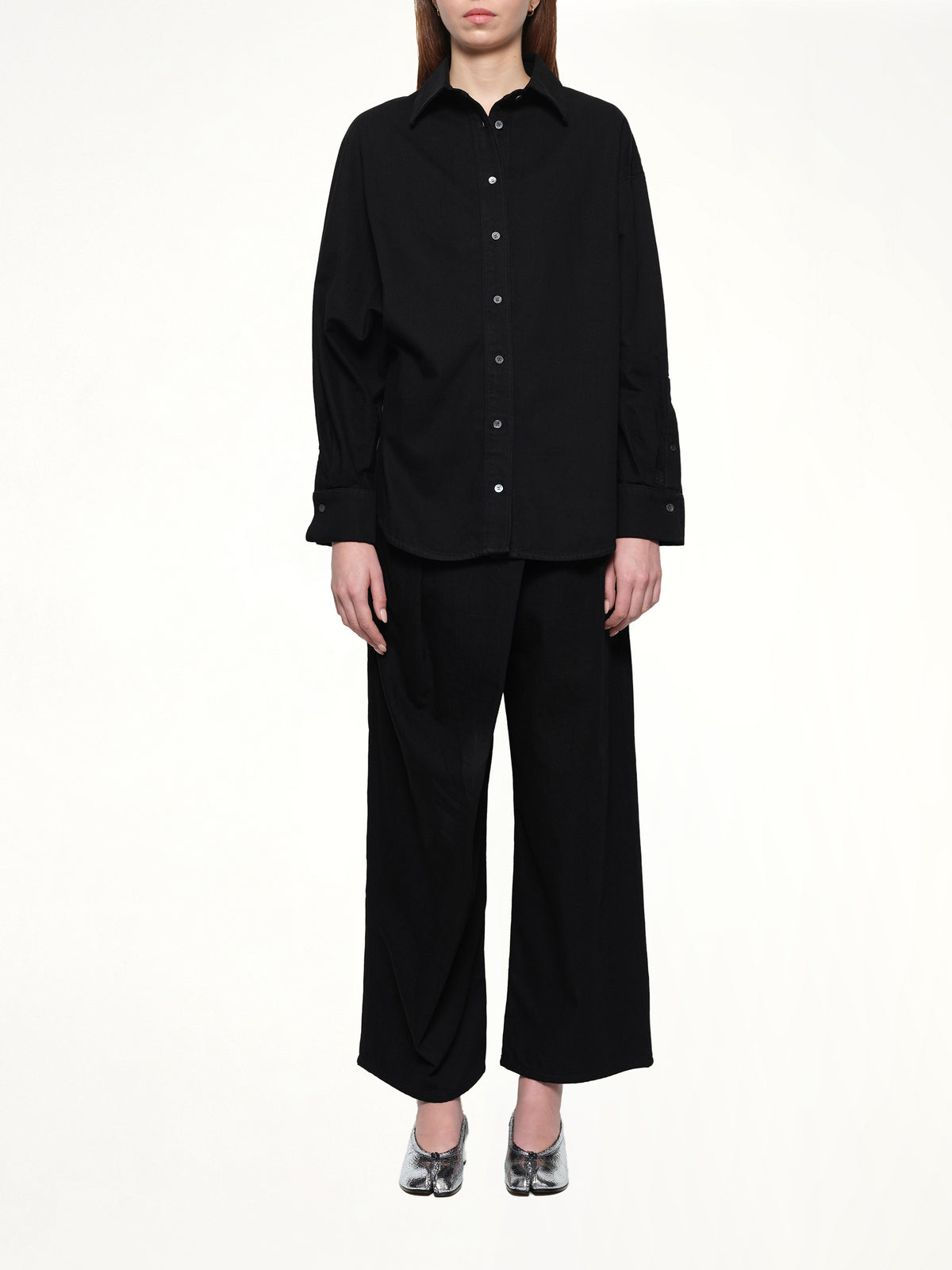 Wrap Shirt in Black