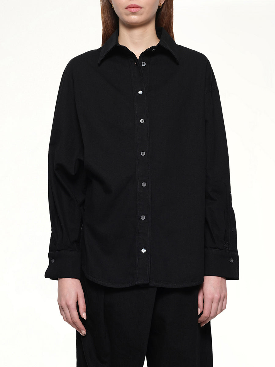 Wrap Shirt in Black