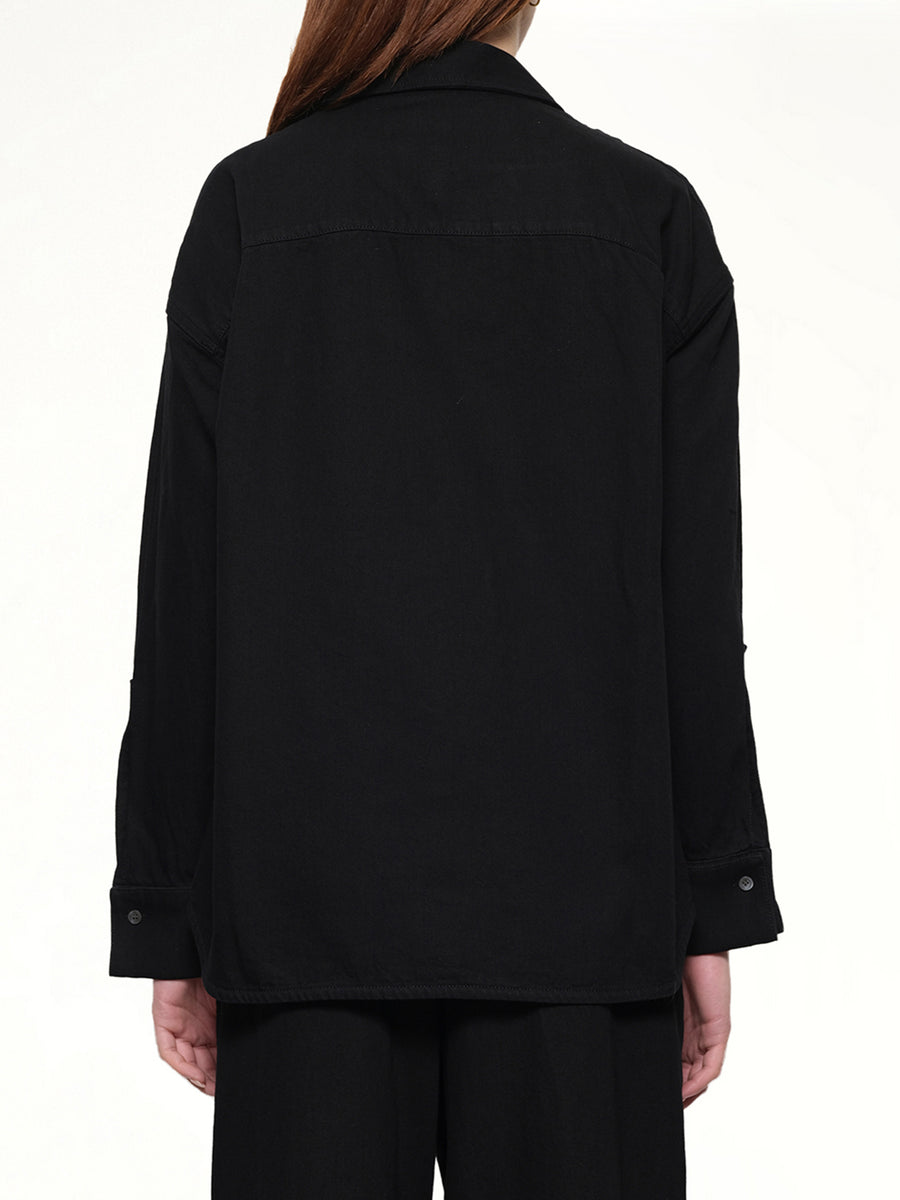 Wrap Shirt in Black